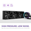 NZXT Kraken Elite 360 AIO Temp Display CPU Liquid Cooler — bottom view