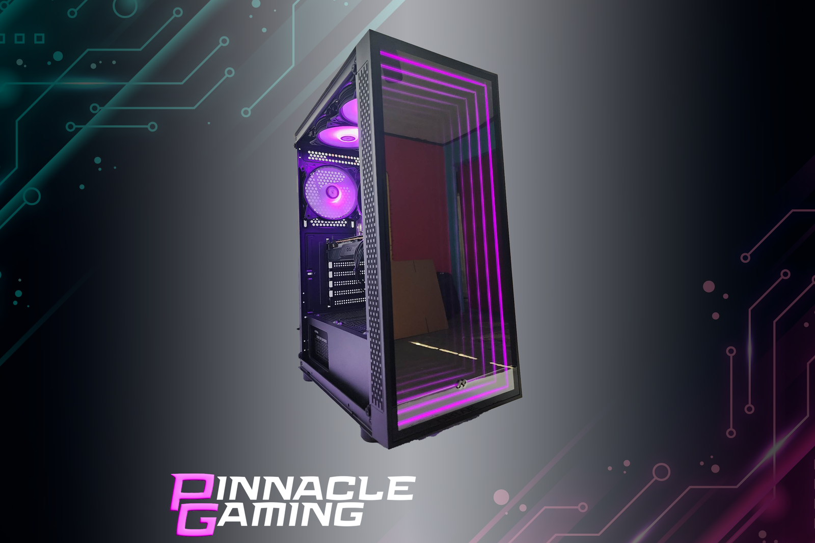 Custom Gaming Desktop Ryzen 5 RX 580 8GB 2TB SSD 32GB DDR4 Black Optillusion