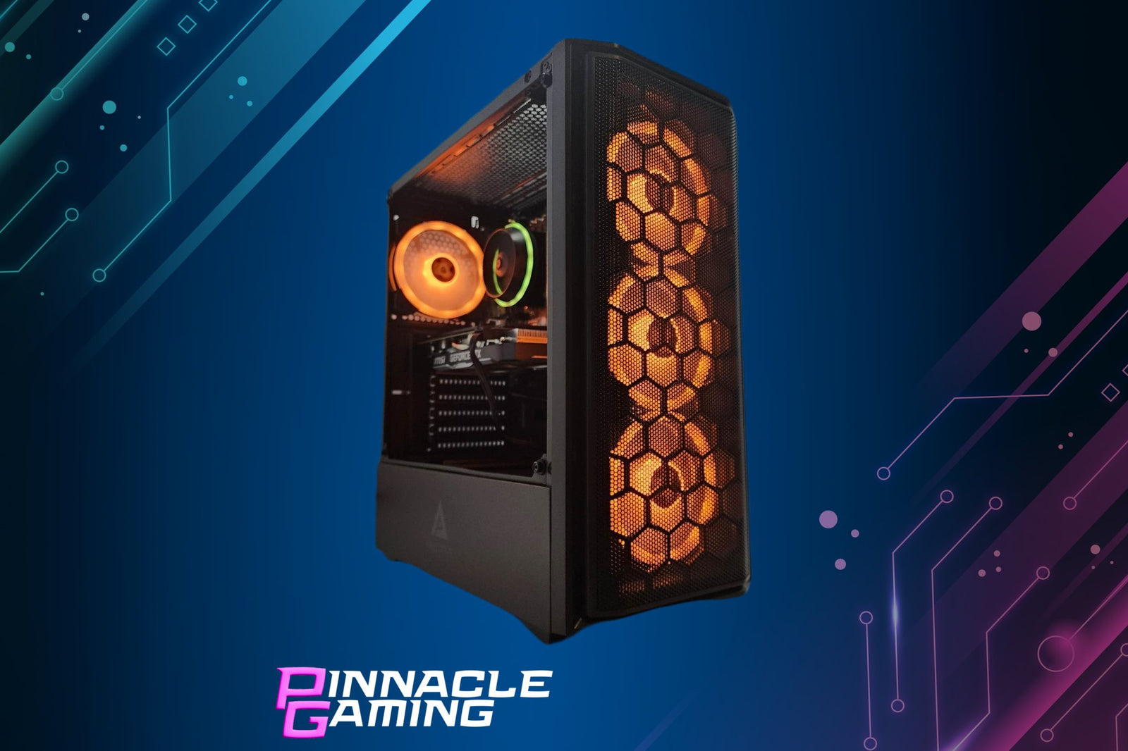 Pinnacle Gaming PC Desktop Computer Ryzen 5 NVIDIA GeForce RTX 4060 Ti 1TB SSD 64GB DDR5 Wifi Predator Black A620 - Geek Tech