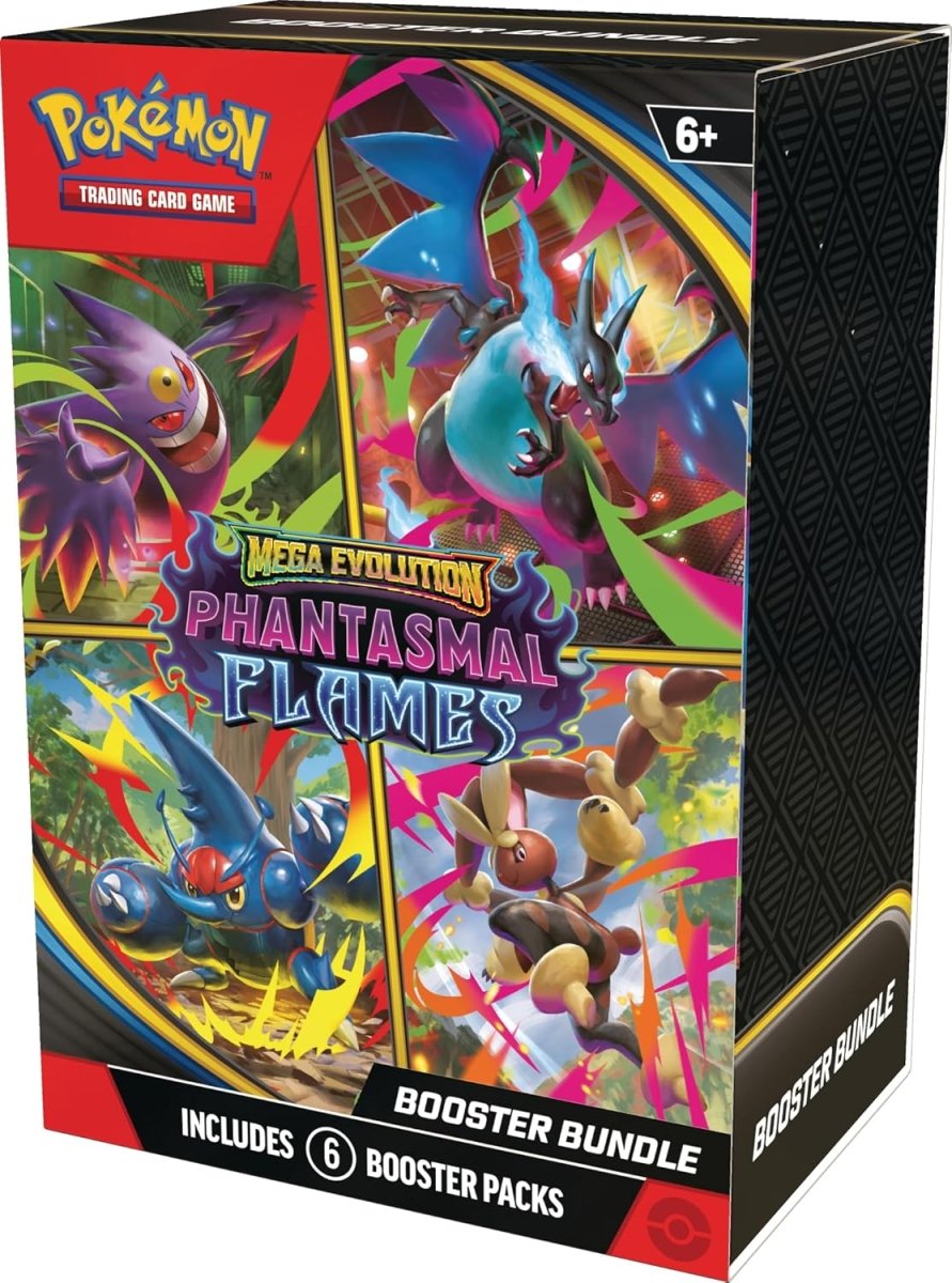 Pokemon TCG |Pokemon TCG: Mega Evolution - Phantasmal Flames Booster Bundle - TieredUp Tech