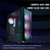 (ATX) RAIDMAX V100 Gaming Computer Case — rear view