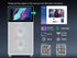 SAMA V - Play White Gaming Mid Tower Computer Case w/ 8in LCD Display - Geek Tech