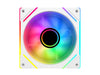SAMA YF1203IW ARGB 120mm Single Cooling Fan White — angle view