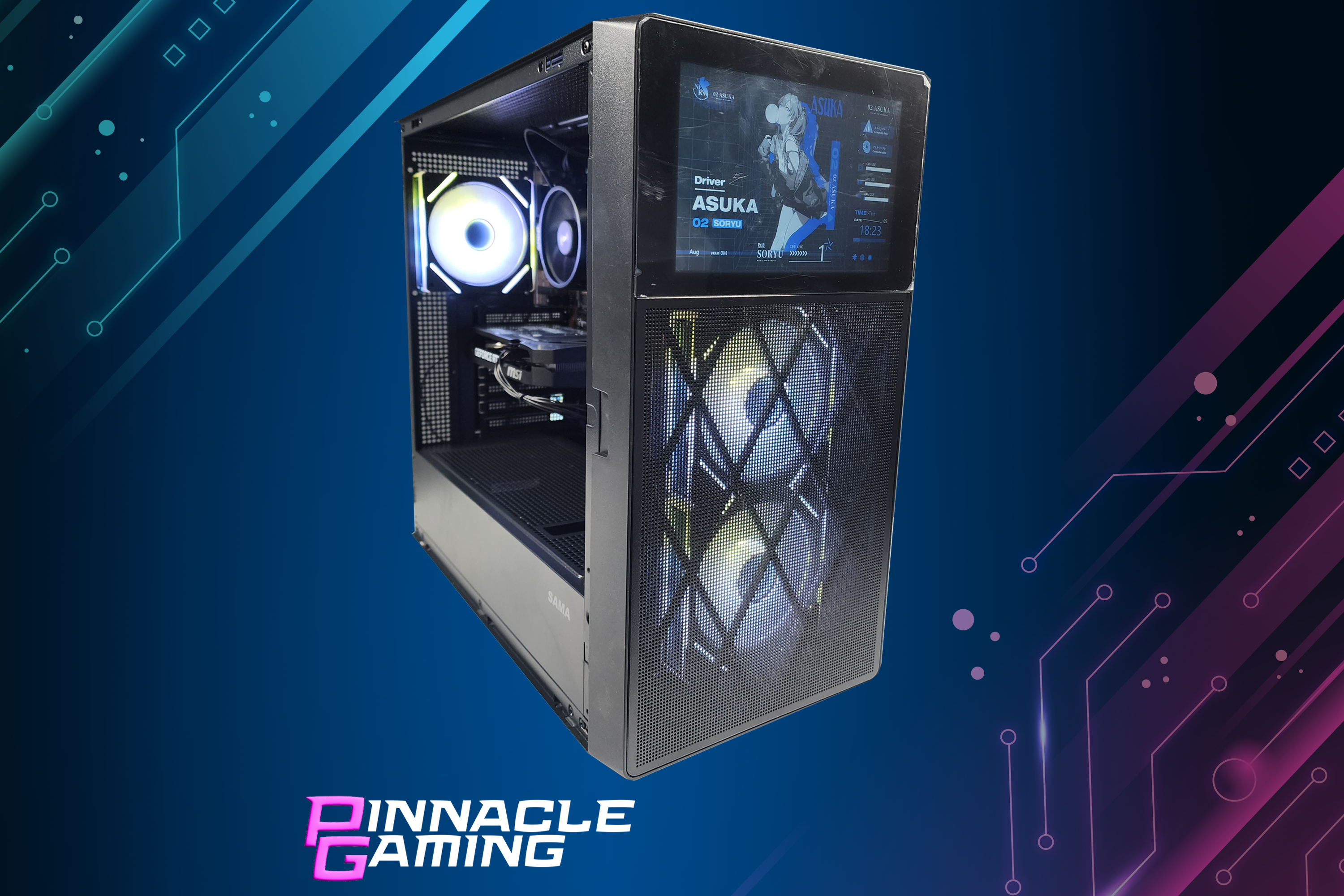 BitCrate Custom Gaming Desktop PC Ryzen 5 RX 9070 1TB SSD 16GB WiFi Black