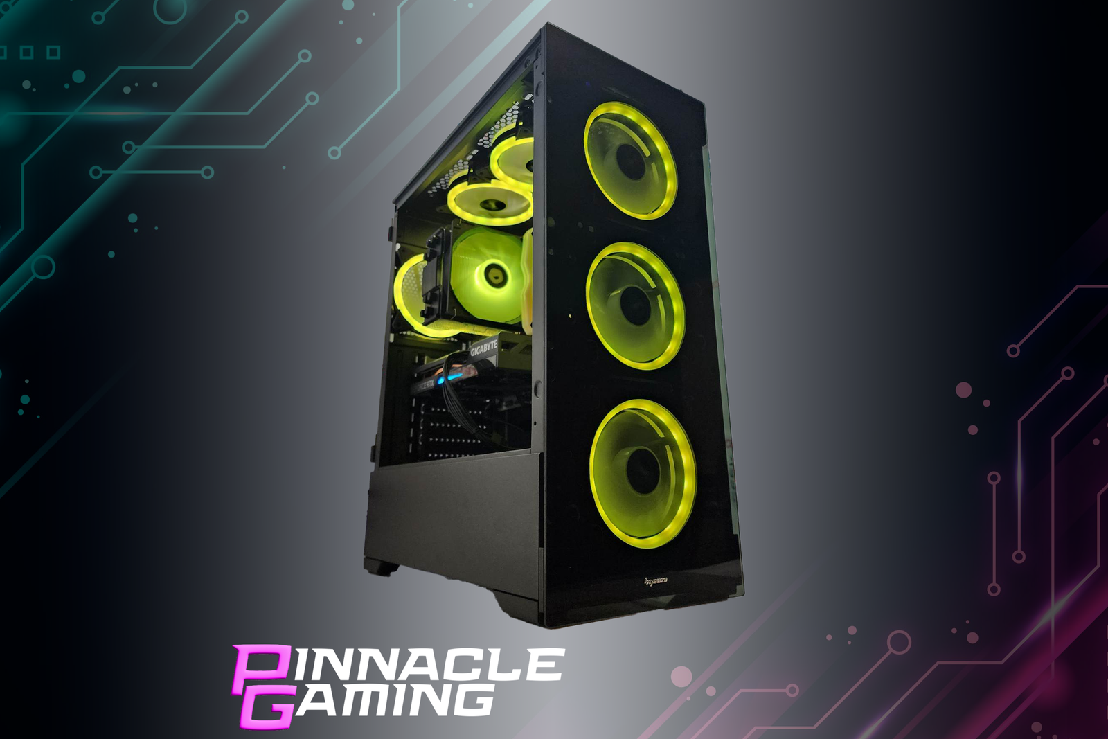 Custom Gaming Desktop Ryzen 7 RX 580 8GB 2TB SSD 32GB DDR4 Black Voguish