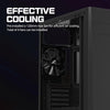 Zalman T8 RGB Office Computer Case (ATX) (Black) — bottom view