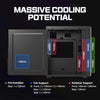 Zalman T8 RGB Office Computer Case (ATX) (Black) — top view