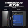 Zalman T8 RGB Office Computer Case (ATX) (Black) — angle view