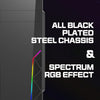 Zalman T8 RGB Office Computer Case (ATX) (Black) — close-up