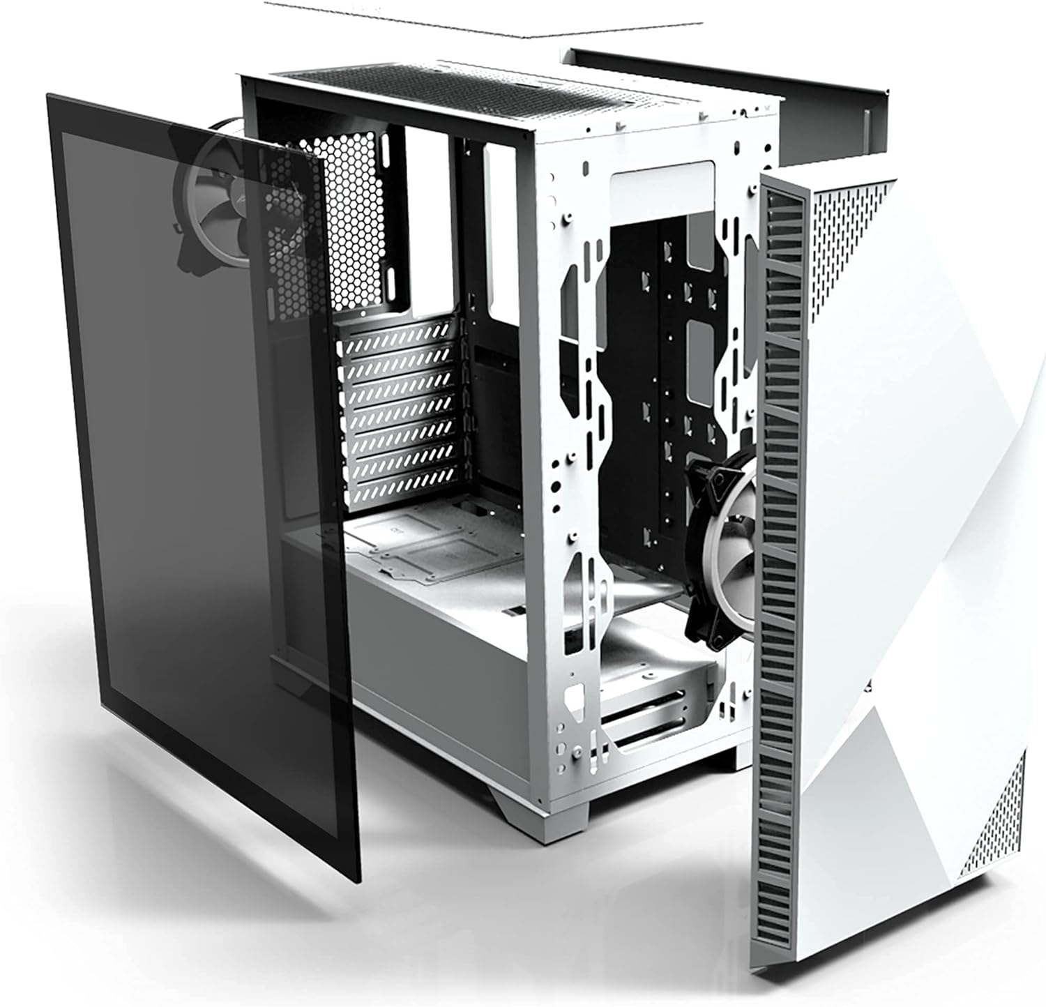 Custom gaming PC with Core Ultra 7 265K and Sapphire AMD Radeon RX 9070 XT Pulse 16GB GDDR6 16GB 3-Fan Graphics Card — interi