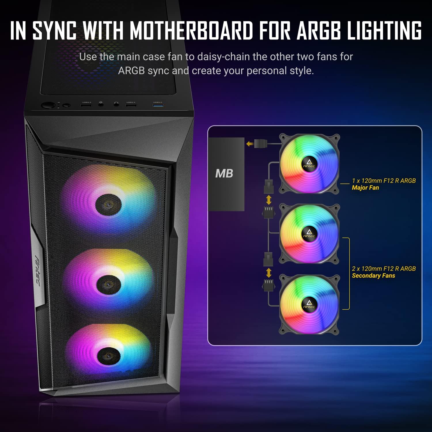 Antec AX61 Elite Gaming PC Case - Geek Tech