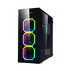Apevia Aura-P-BK Gaming Computer Case — side view