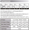 Apevia CAPTAIN550 ATX Power Supply with All Black Cables — rear view