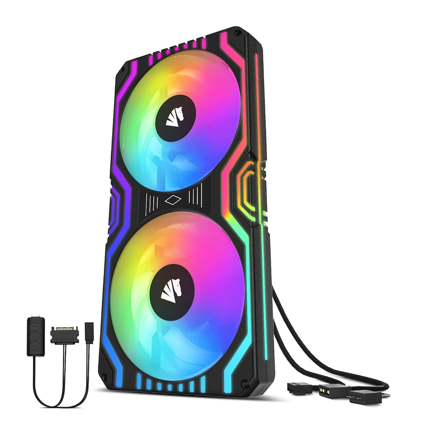 Asiahorse Matrix-Black 48 LED RGB direccionables de 240 mm 
