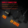 Asiahorse Matrix-White 48 Addressable RGB LEDs 240MM - TieredUp Tech