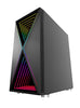(ATX) BGears Blackwidow-BLK Gaming Computer Case — rear view