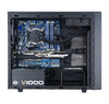 Cooler Master N200 Office Computer Case (M-ATX) (Black) — rear view