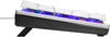 Cooler Master SK620 60% Silver/White Mechanical Low Profile — rear view