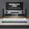 Cooler Master SK622 60% Wireless Bluetooth Silver/White — detail view