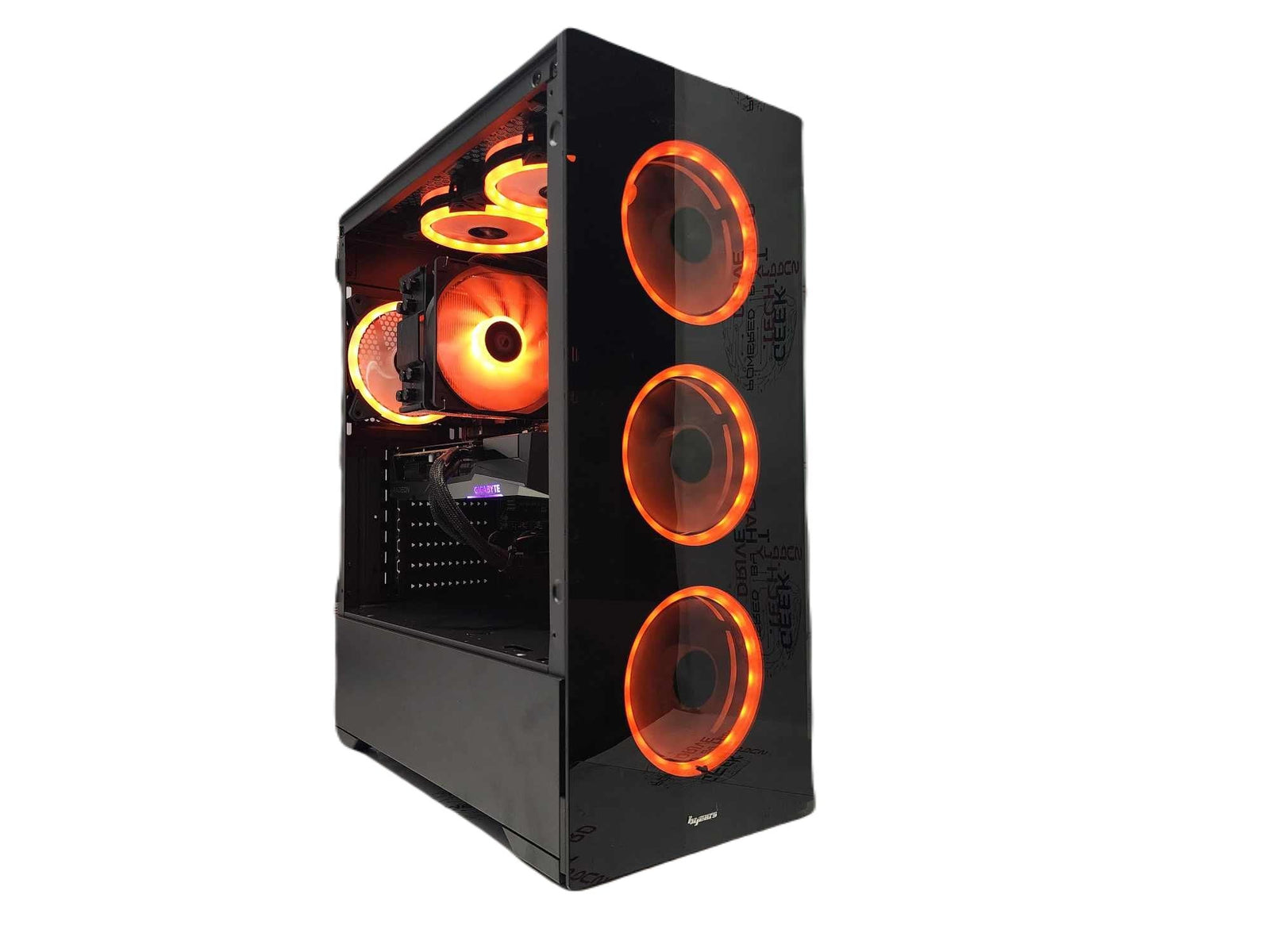 Custom Gaming Desktop PC Ryzen 9 7900X3D 2TB SSD RX 6700 XT 32GB Black Vog A620M - Geek Tech