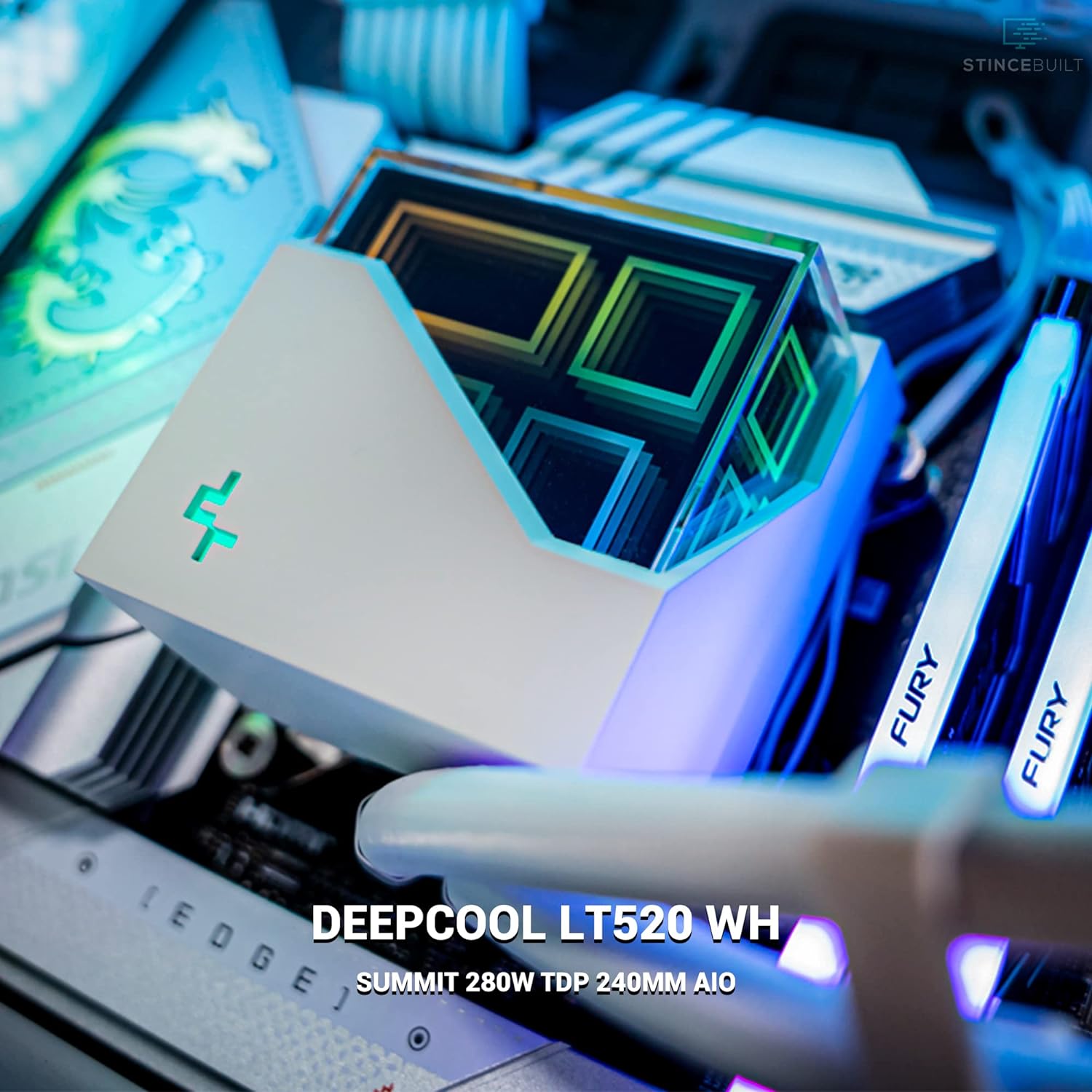DeepCool Liquid Cooler LT520 240mm White - Geek Tech