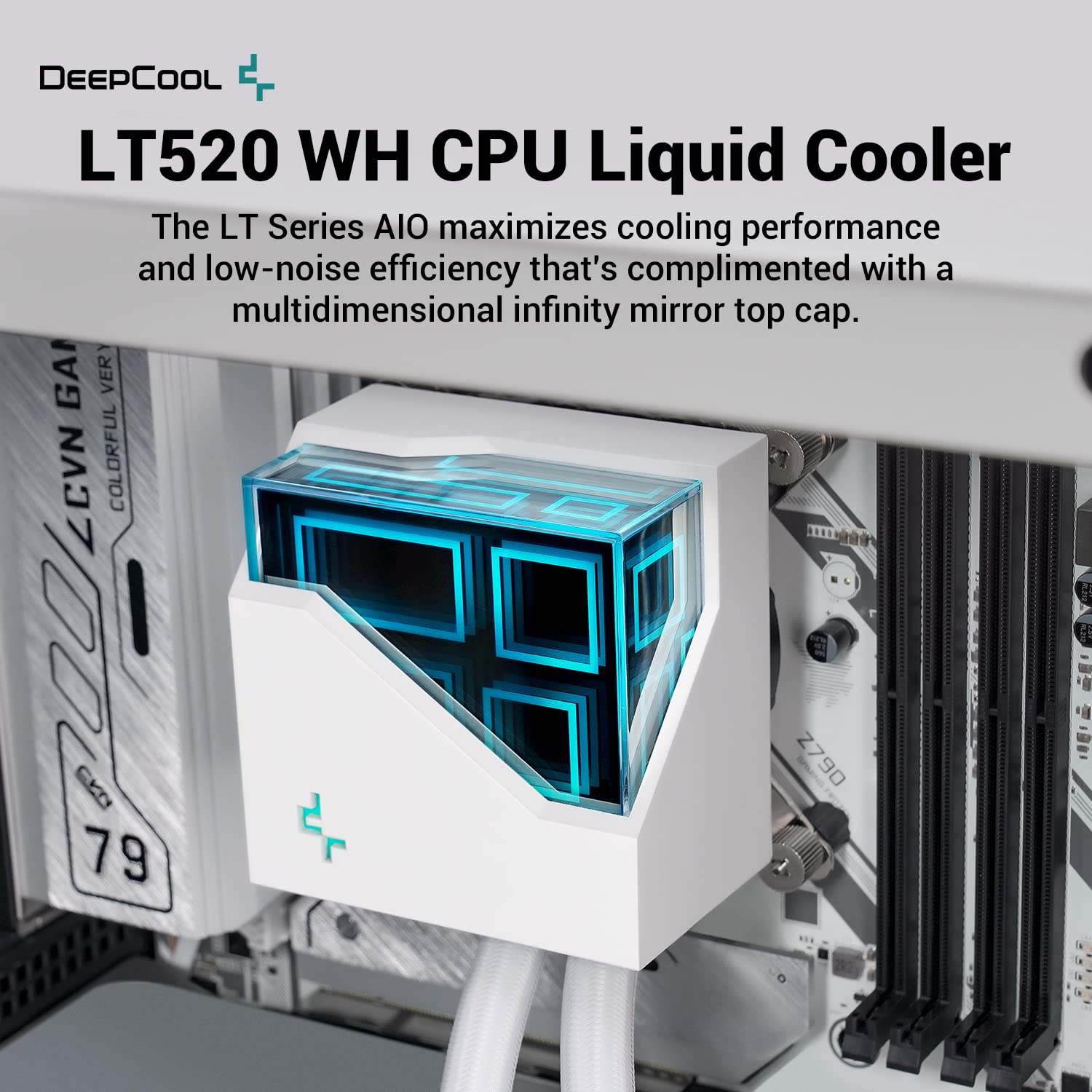 DeepCool Liquid Cooler LT520 240mm White - Geek Tech