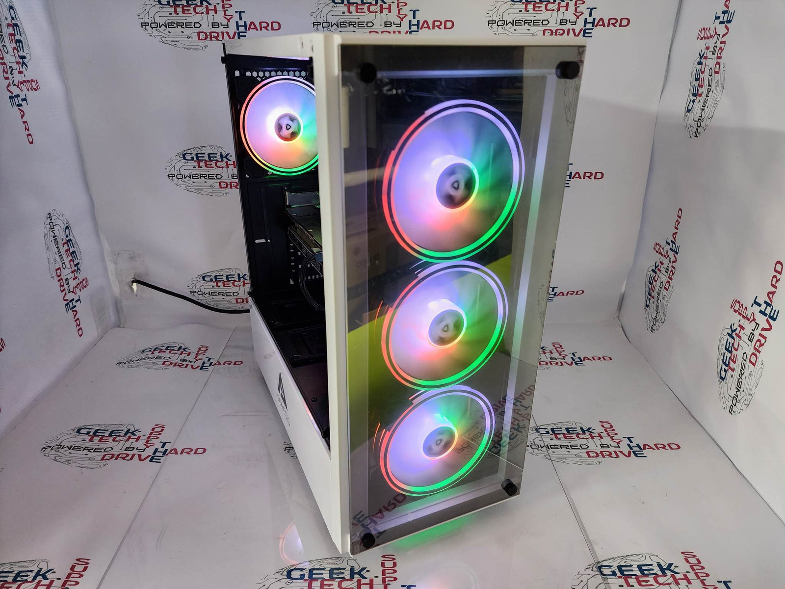 Gaming Desktop PC Computer i5 6-Core SSD 500GB 1TB 2TB NVIDIA GTX RTX WiFi Genesis White H6 - Geek Tech