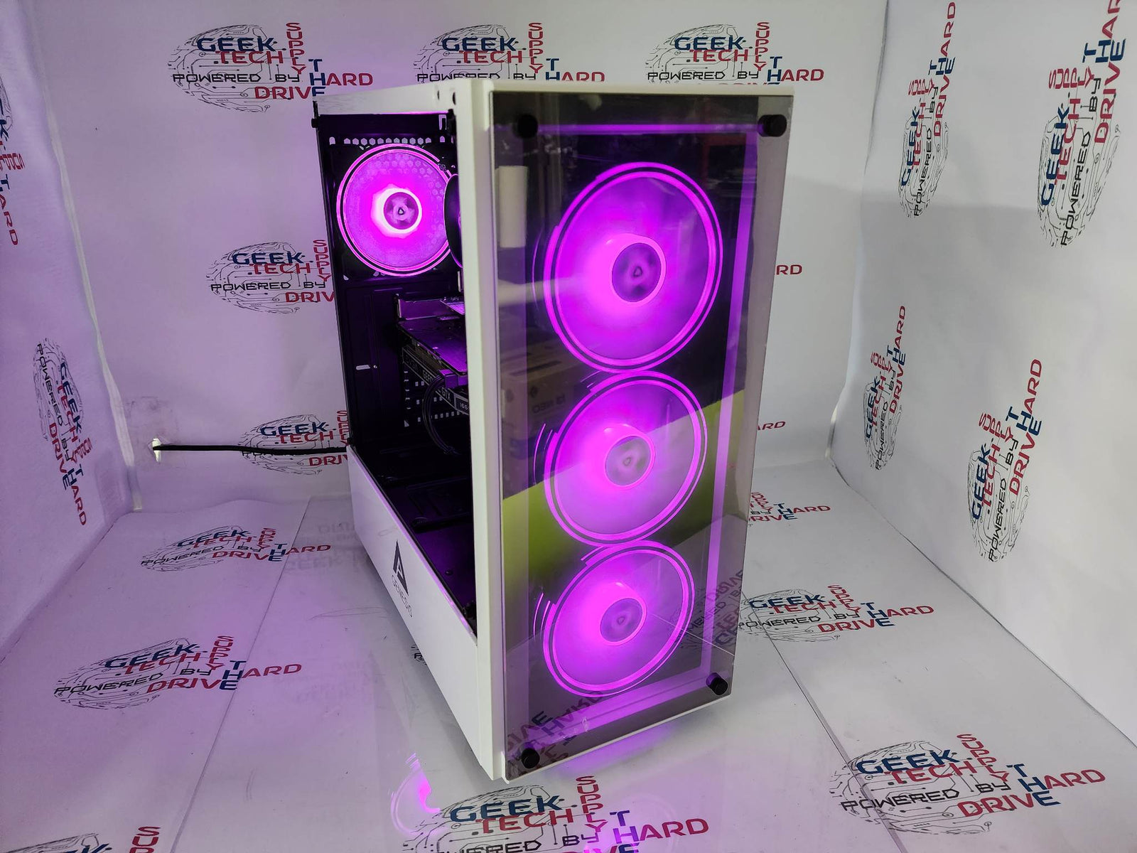 Gaming Desktop PC Computer i5 6-Core SSD 500GB 1TB 2TB NVIDIA GTX RTX WiFi Genesis White H6 - Geek Tech