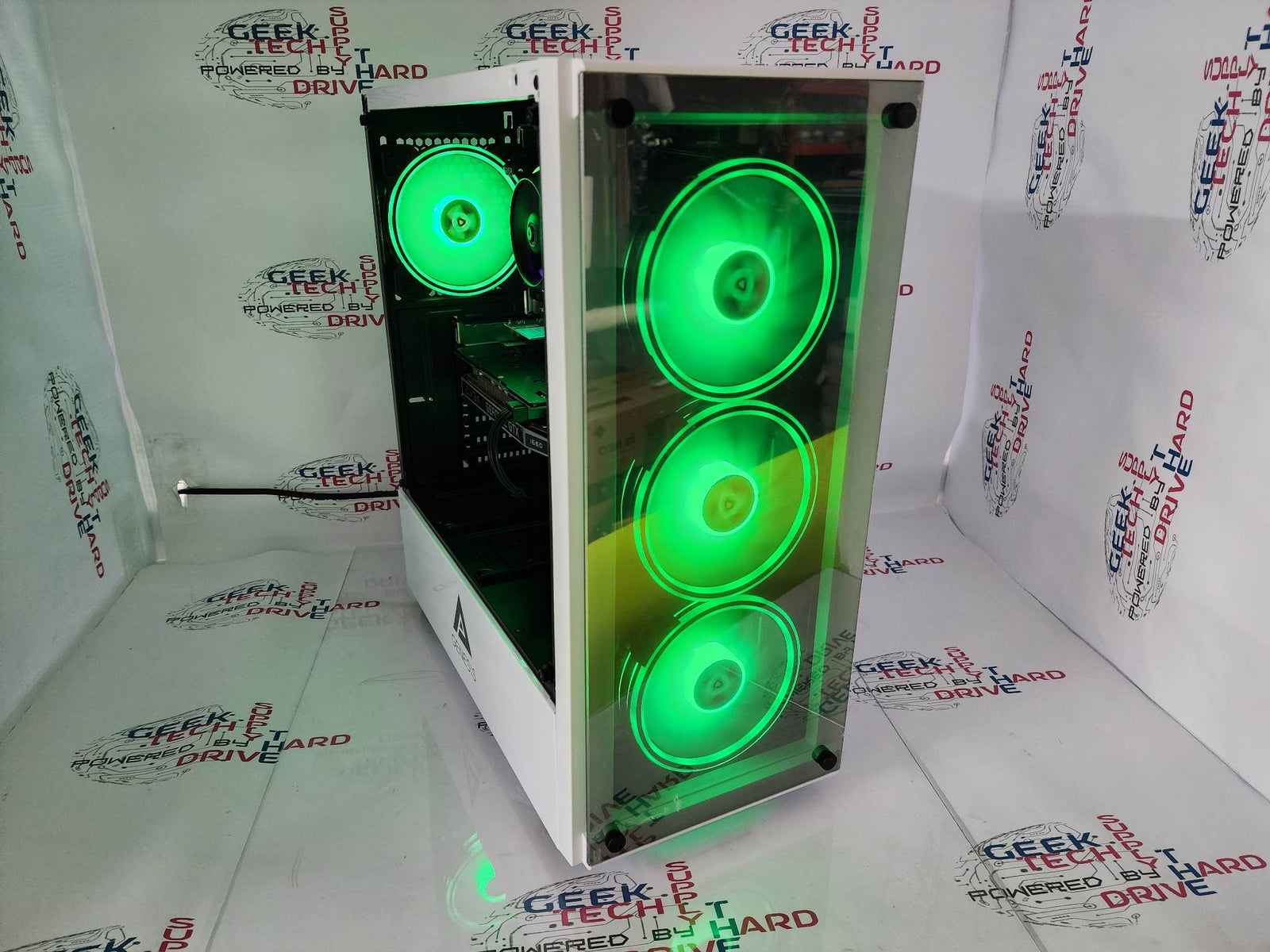 Gaming Desktop PC Computer i5 6-Core SSD 500GB 1TB 2TB NVIDIA GTX RTX WiFi Genesis White H6 - Geek Tech