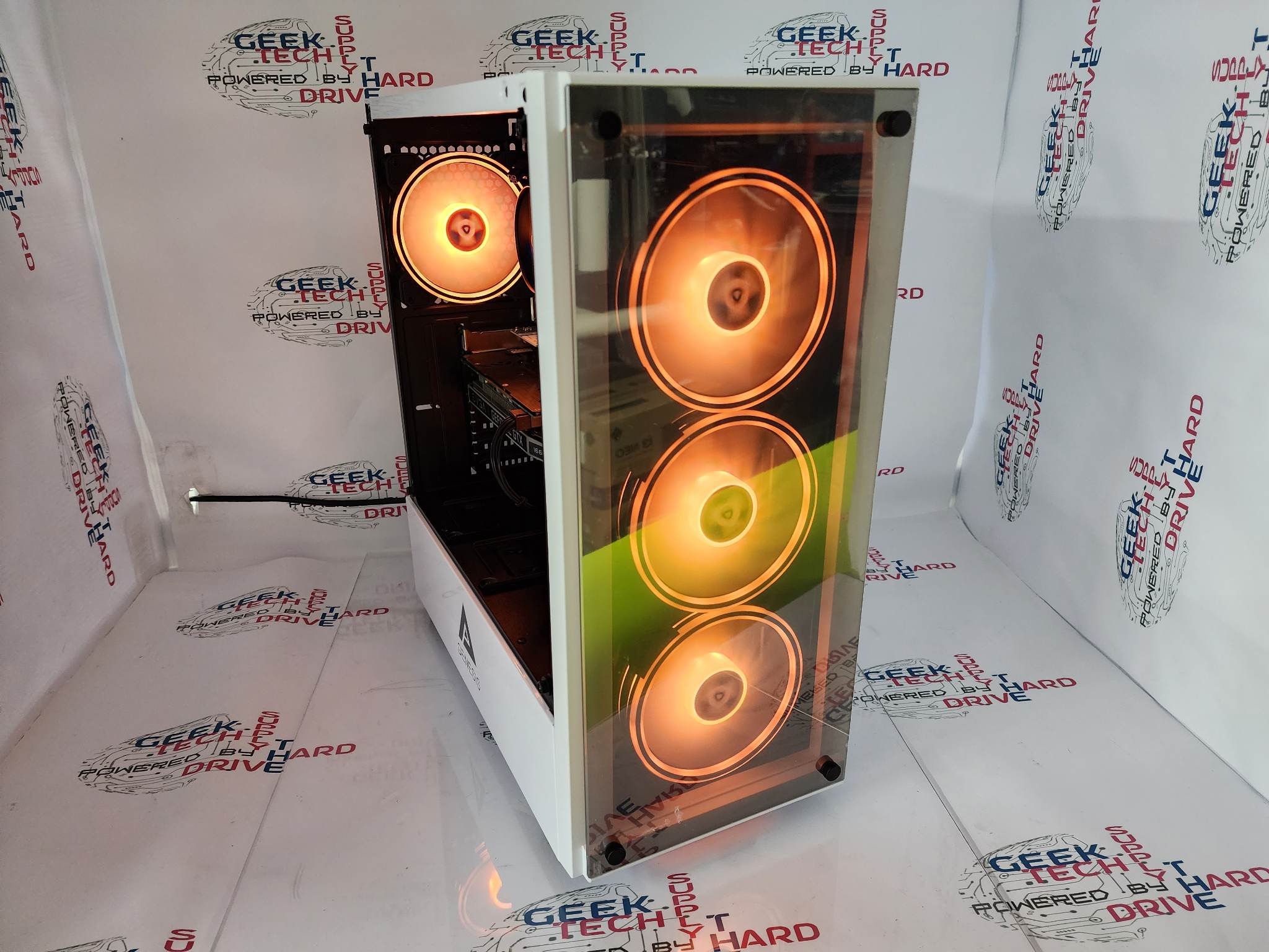 Gaming Desktop PC Computer i5 6-Core SSD 500GB 1TB 2TB NVIDIA GTX RTX WiFi Genesis White H6 - Geek Tech