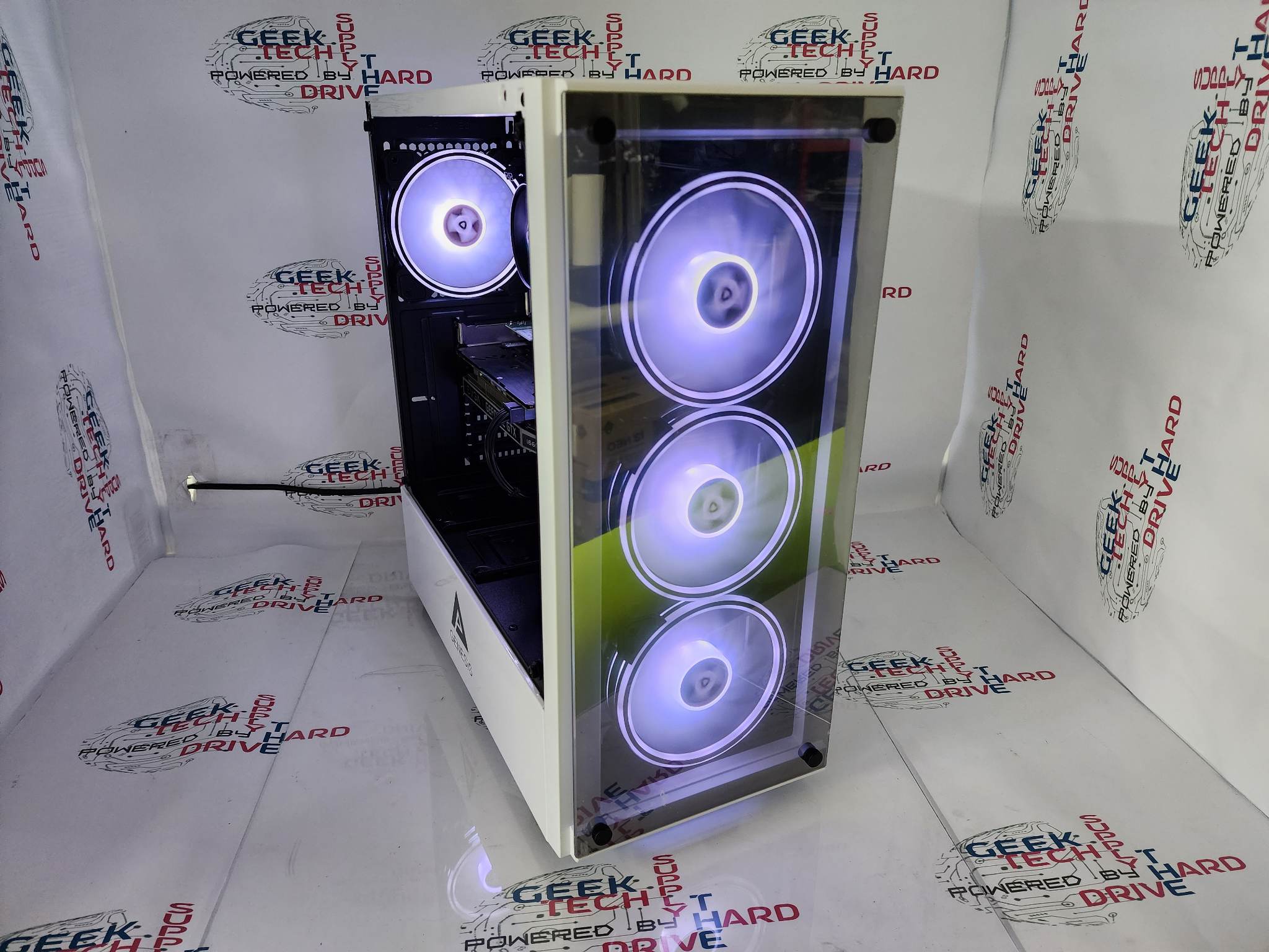 Gaming Desktop PC Computer i5 6-Core SSD 500GB 1TB 2TB NVIDIA GTX RTX WiFi Genesis White H6 - Geek Tech