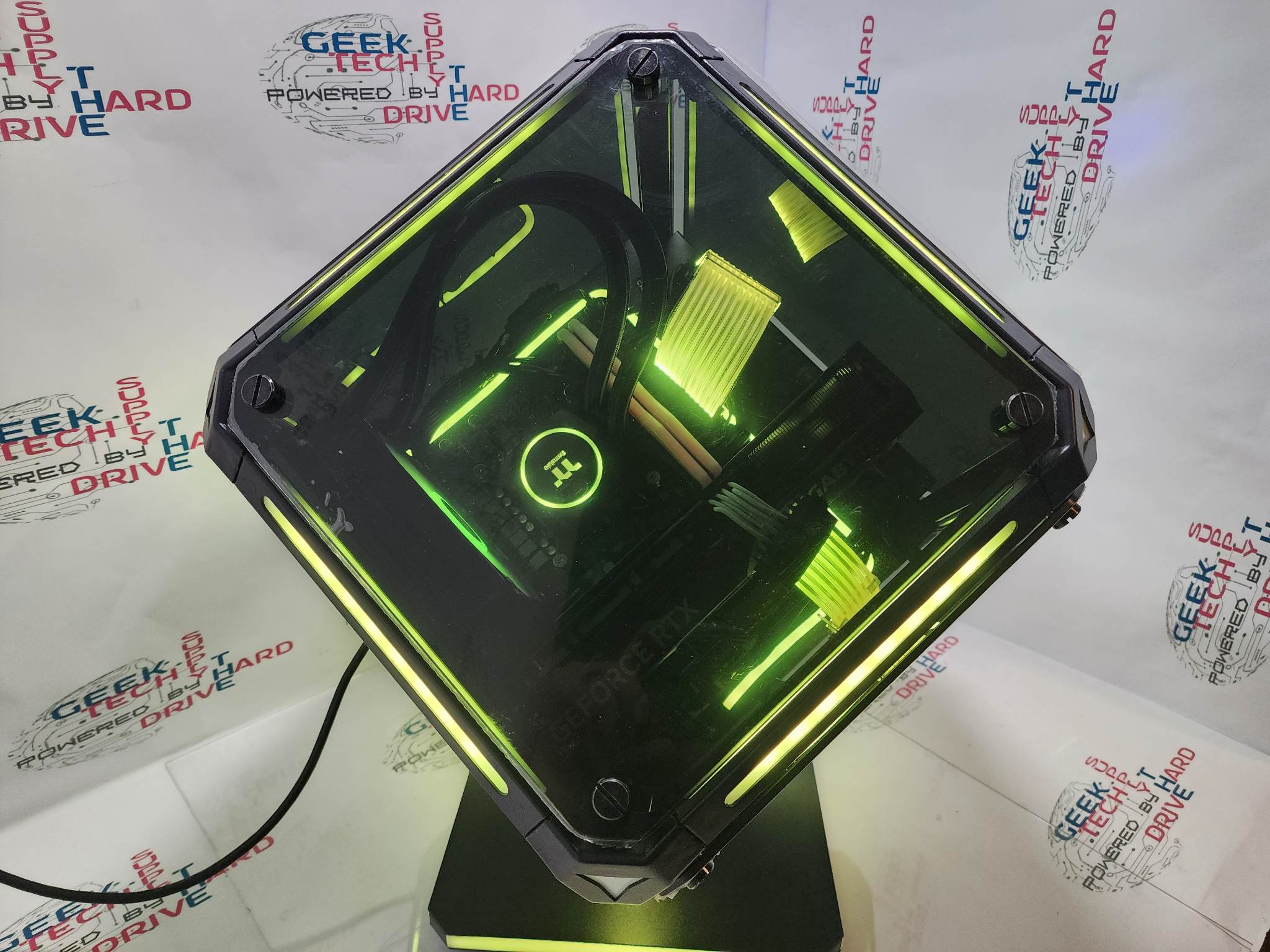 Gaming Desktop PC Computer Intel i5 GeForce RTX 4070 SSD 1TB 2TB DDR5 32GB RGB VR Water Rubix H6 - Geek Tech