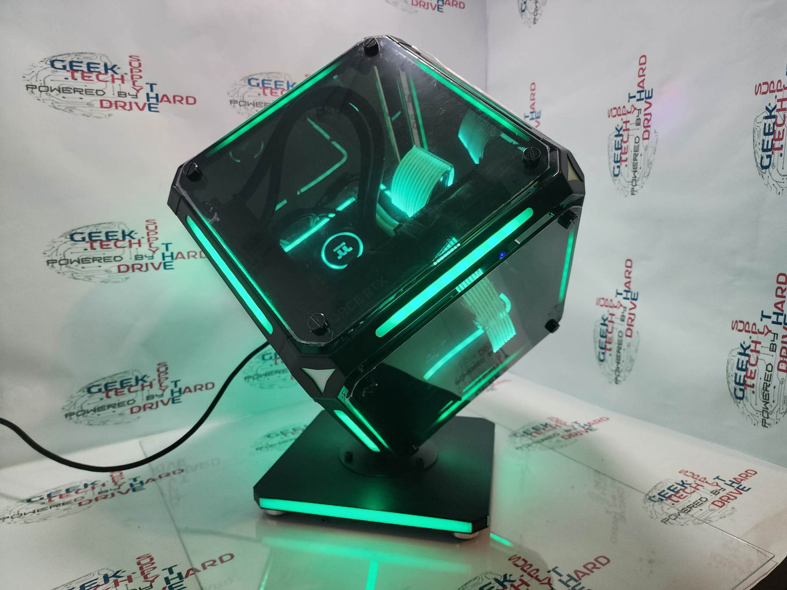 Gaming Desktop PC Computer Intel i5 GeForce RTX 4070 SSD 1TB 2TB DDR5 32GB RGB VR Water Rubix H6 - Geek Tech