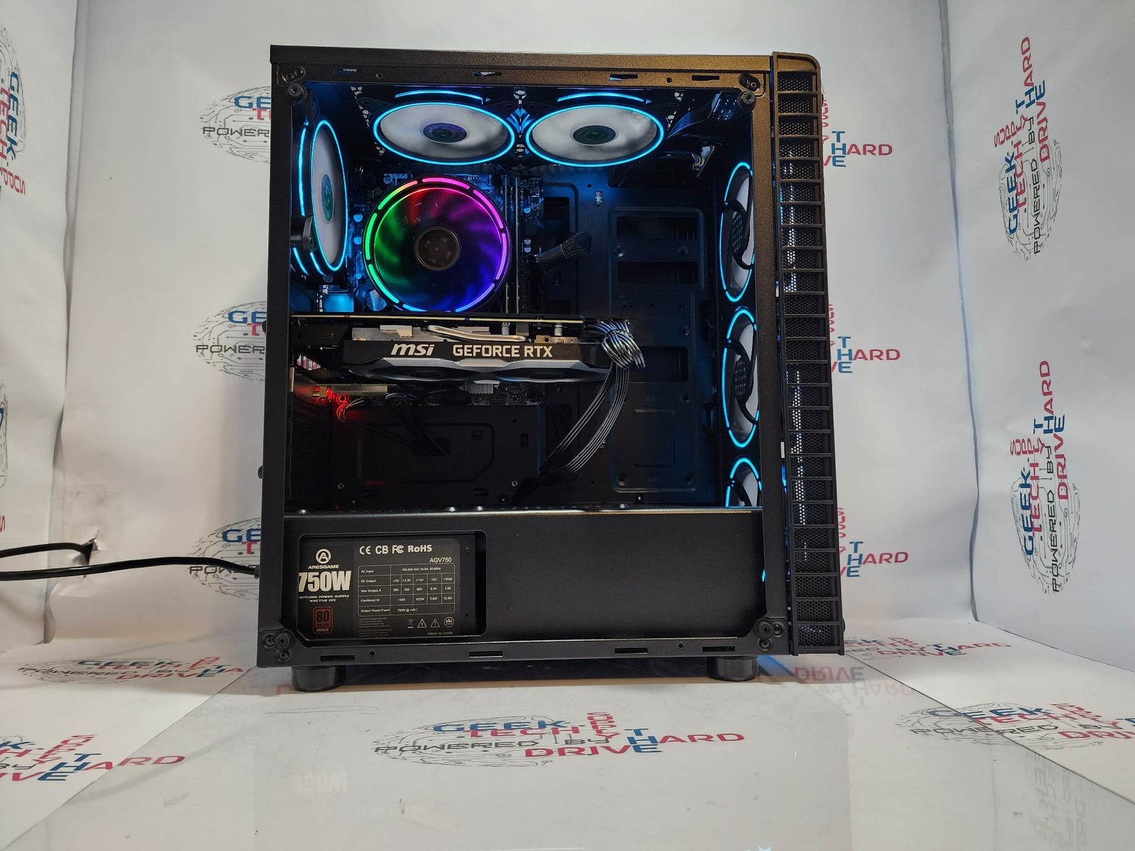 Gaming Desktop PC Computer Intel i5 NVIDIA RTX 3060 Ti SSD 500GB 1TB 2TB DDR5 16GB 32GB G06S6-B H6 - Geek Tech