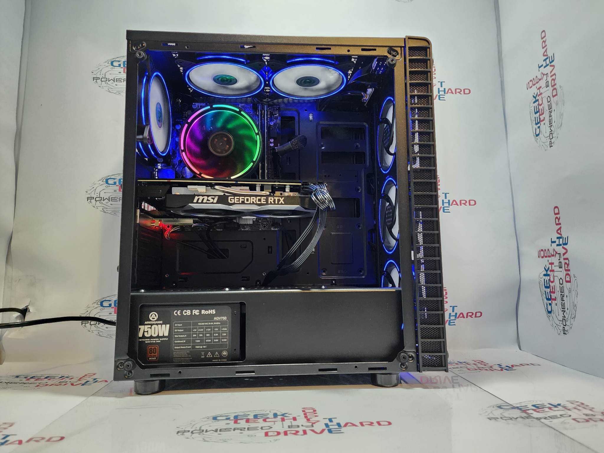 Gaming Desktop PC Computer Intel i5 NVIDIA RTX 3060 Ti SSD 500GB 1TB 2TB DDR5 16GB 32GB G06S6-B H6 - Geek Tech