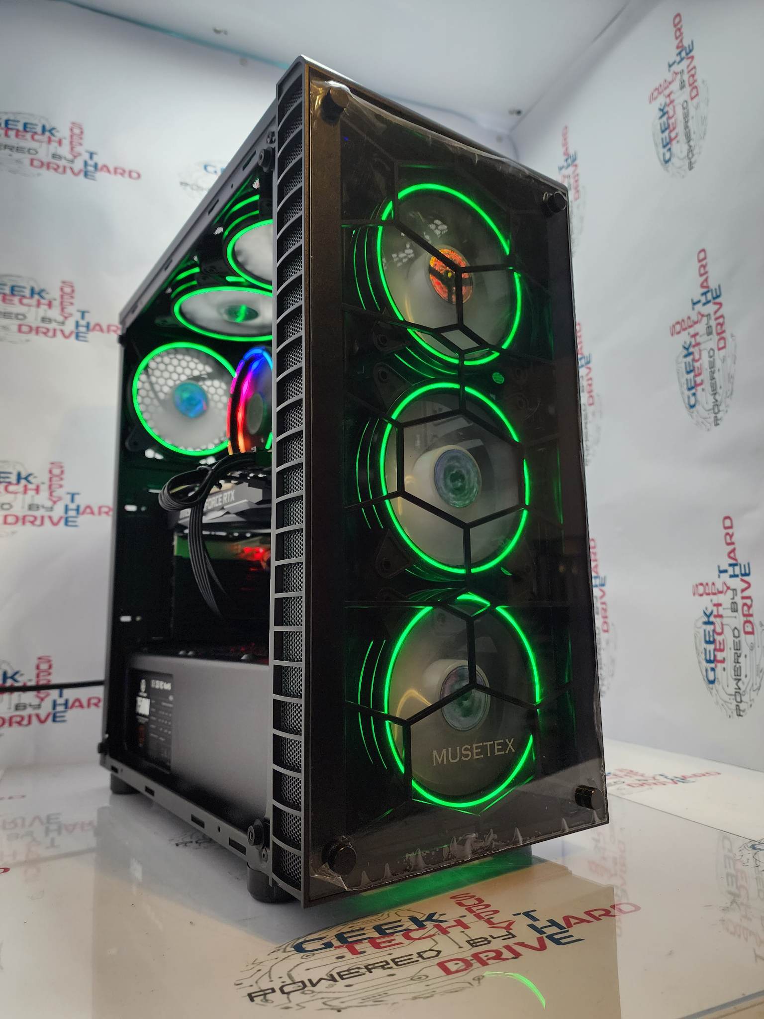 Gaming Desktop PC Computer Intel i5 NVIDIA RTX 3060 Ti SSD 500GB 1TB 2TB DDR5 16GB 32GB G06S6-B H6 - Geek Tech