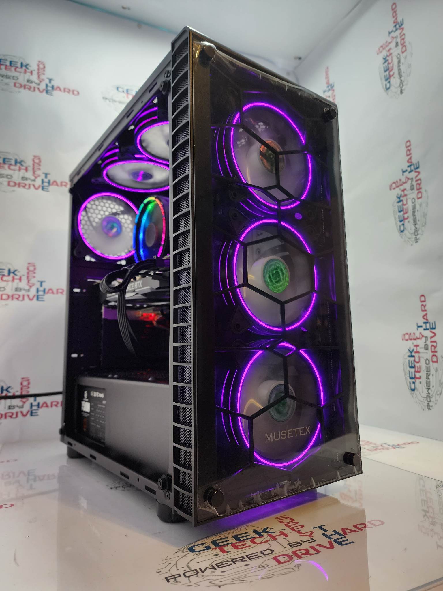 Gaming Desktop PC Computer Intel i7 GeForce RTX 4060 Ti SSD 500GB 1TB 2TB DDR5 16GB 32GB G06S6-B H6 - Geek Tech