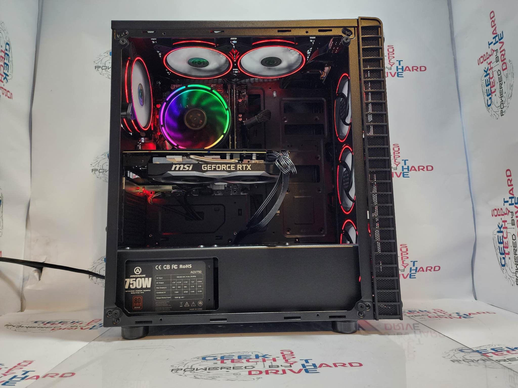 Gaming Desktop PC Computer Intel i7 GeForce RTX 4060 Ti SSD 500GB 1TB 2TB DDR5 16GB 32GB G06S6-B H6 - Geek Tech