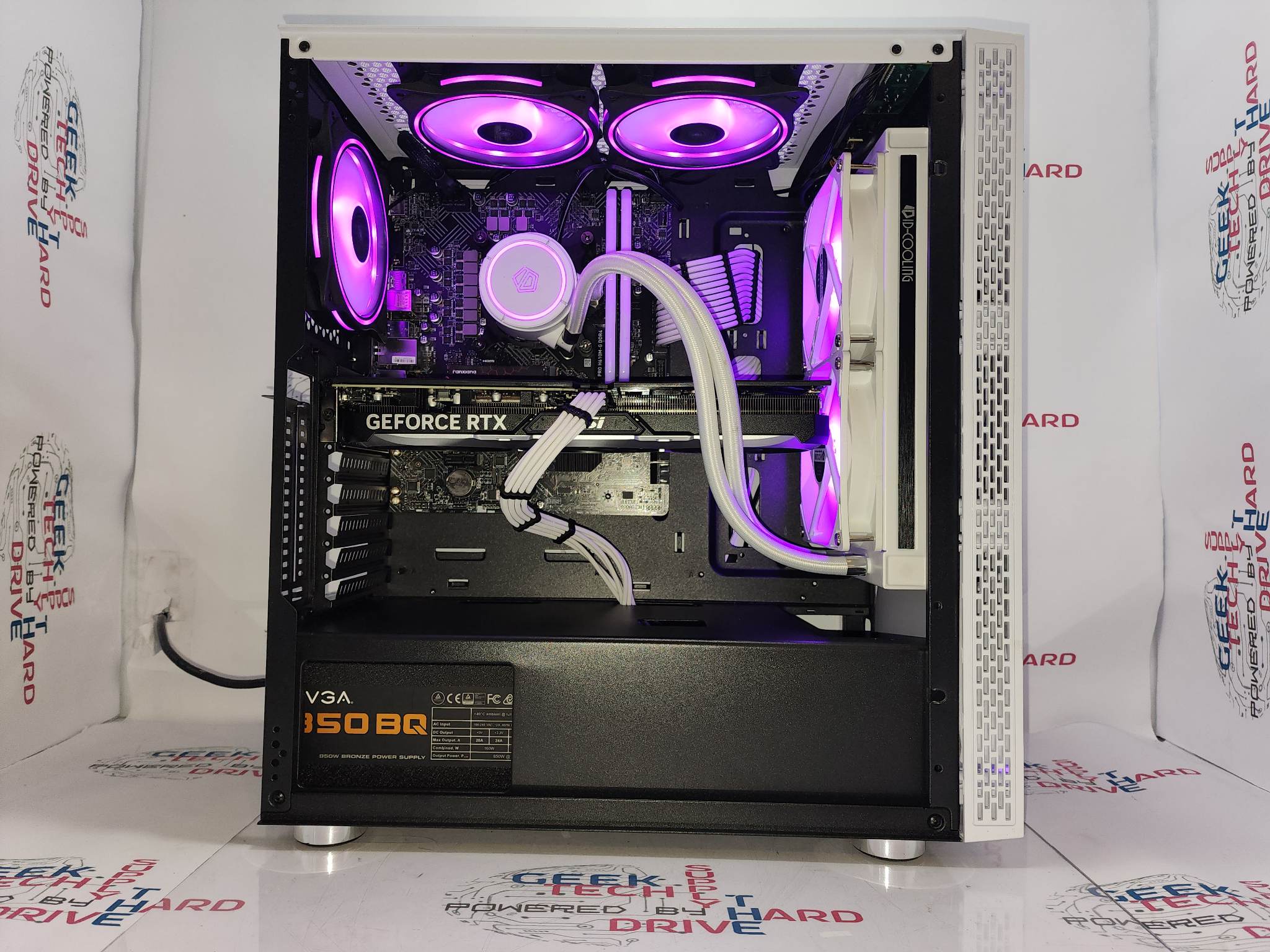 Gaming Desktop PC Computer Intel i9 NVIDIA RTX 3080 Ti SSD 500GB 1TB 2TB 32GB 64GB Liquid WiFi Blackwidow White H7 - Geek Tech