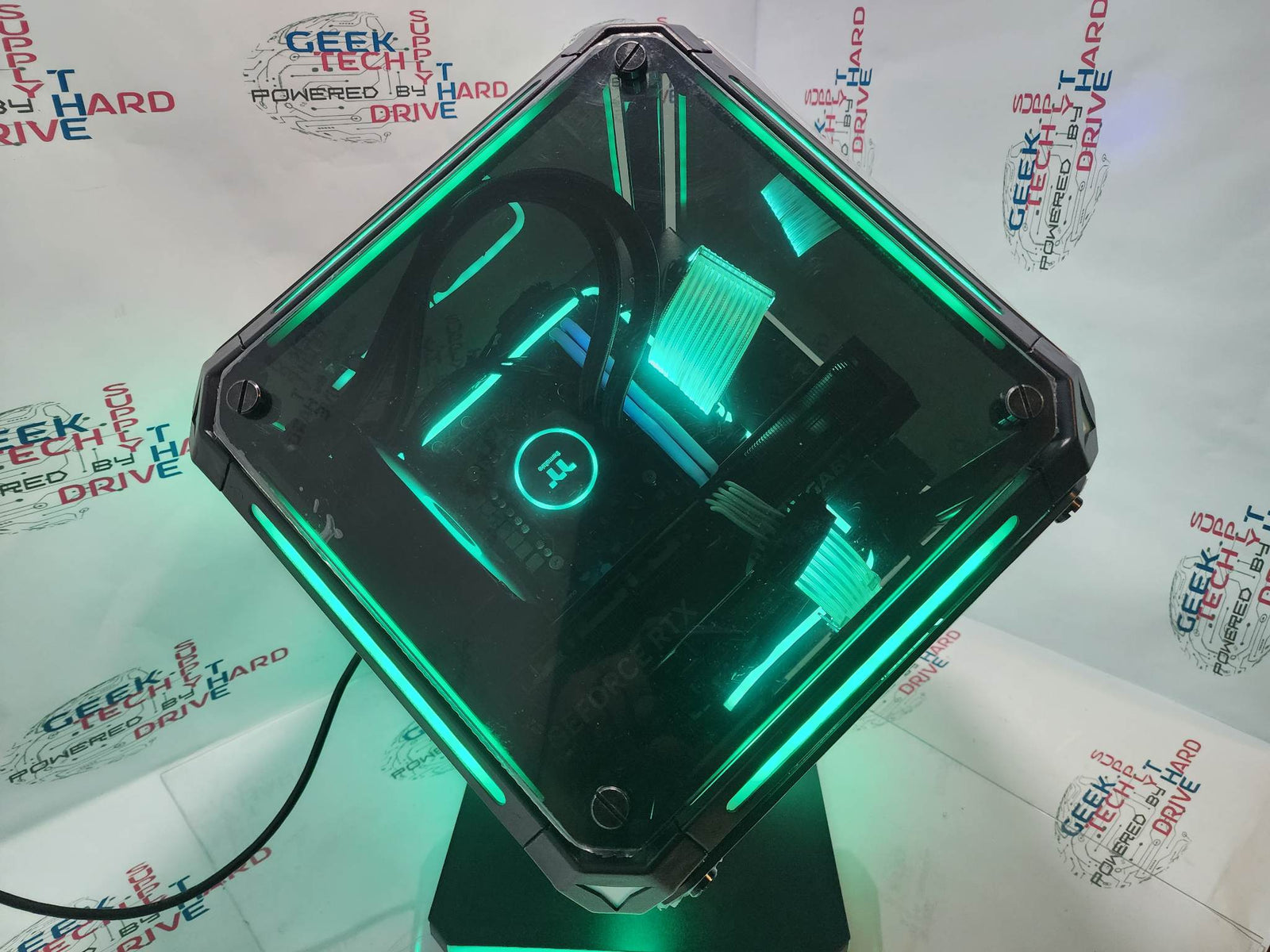 Gaming Desktop PC Computer Intel i9 NVIDIA RTX 4070 SSD 1TB 2TB DDR5 32GB RGB VR Water Rubix H6 - Geek Tech