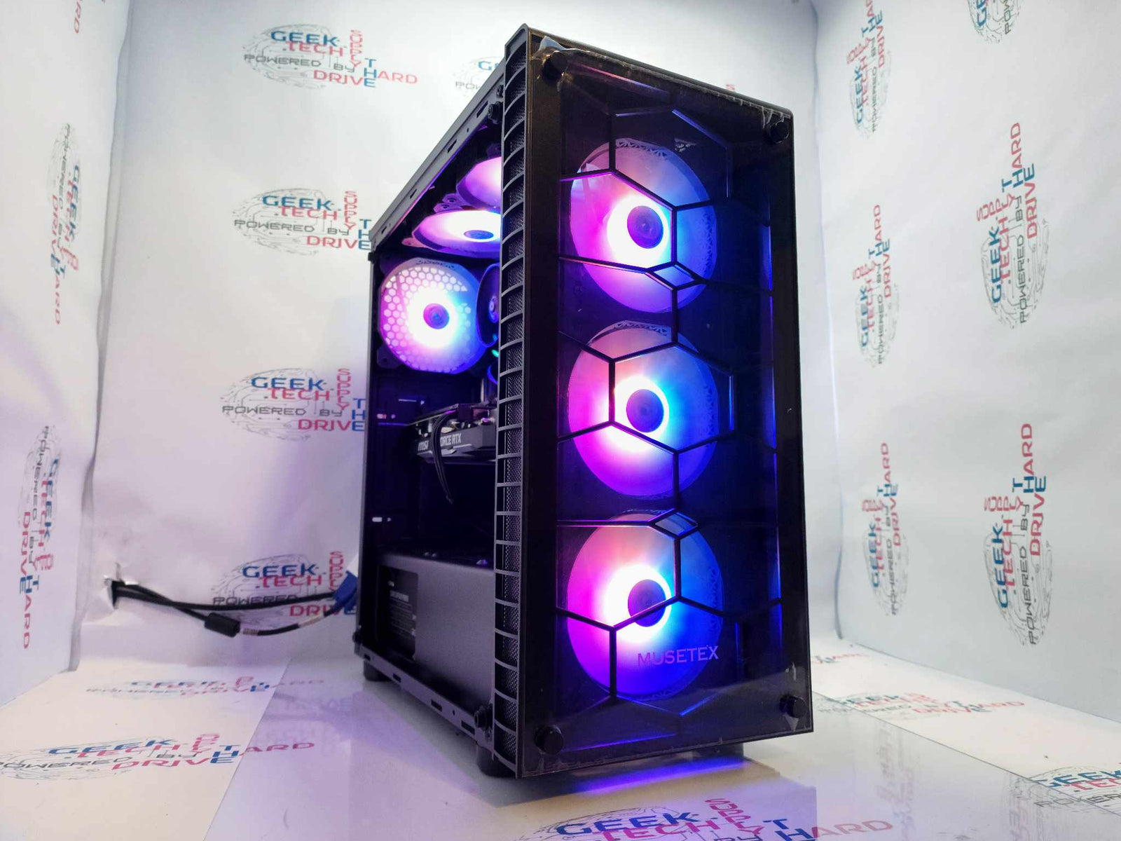 Gaming Desktop PC Computer Ryzen 5 1TB SSD 16GB NVIDIA RTX 2060 WiFi G05 - Geek Tech