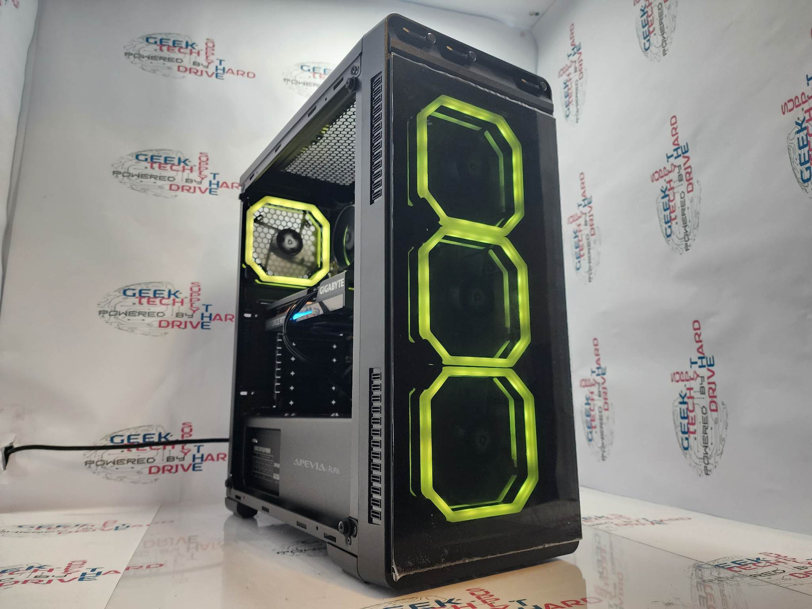 Gaming Desktop PC Computer Ryzen 5 SSD HDD WiFi Vega 7 RGB Aura-P A3 - Geek Tech