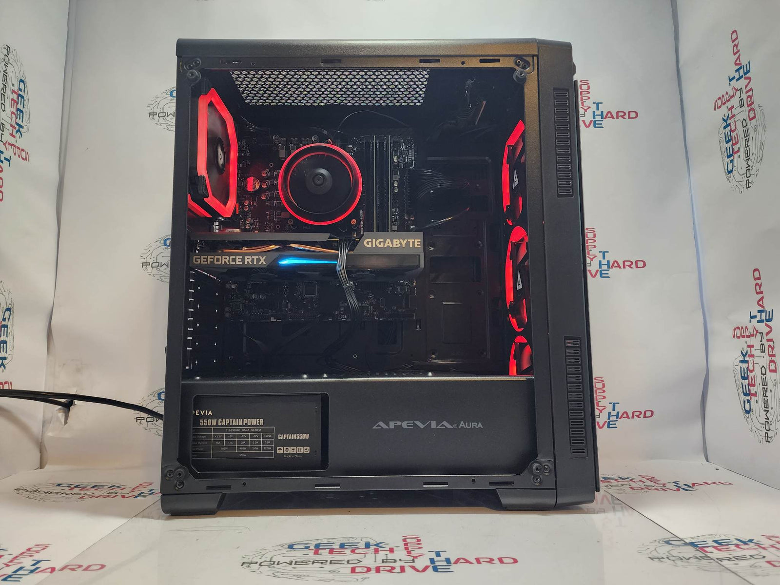 Gaming Desktop PC Computer Ryzen 5 SSD HDD WiFi Vega 7 RGB Aura-P A3 - Geek Tech