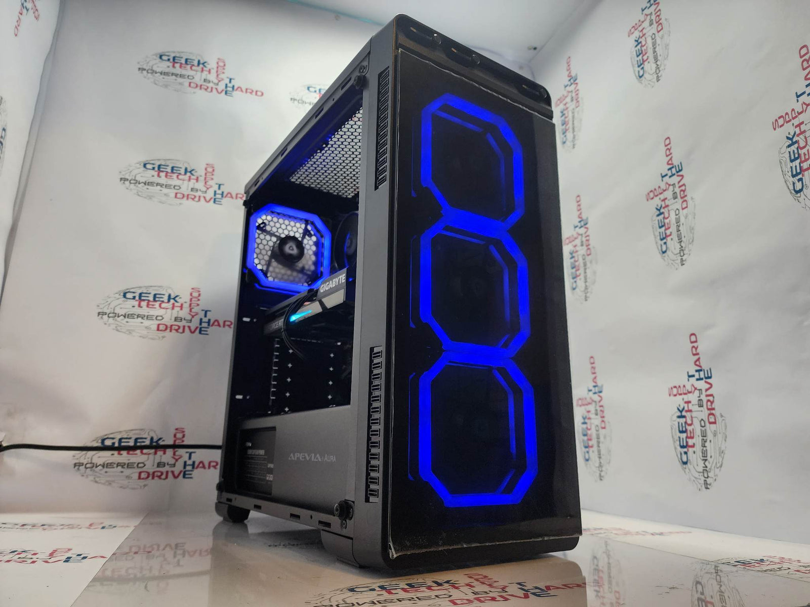 Gaming Desktop PC Computer Ryzen 5 SSD HDD WiFi Vega 7 RGB Aura-P A3 - Geek Tech