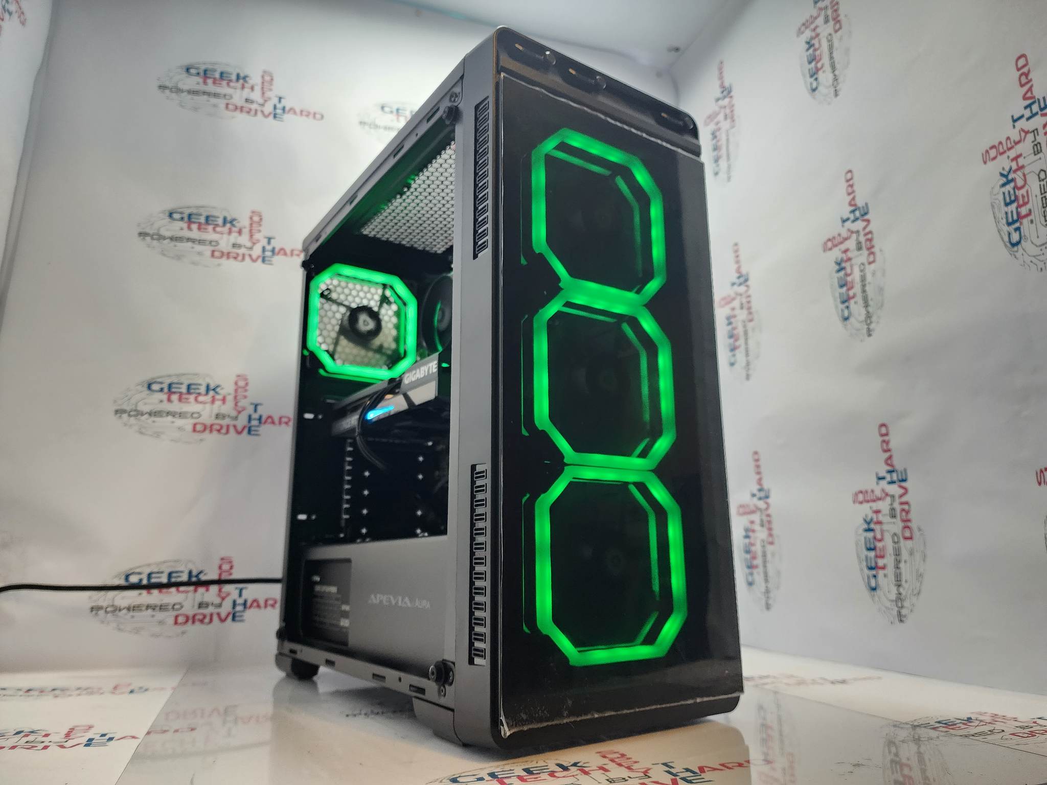 Gaming Desktop PC Computer Ryzen 5 SSD HDD WiFi Vega 7 RGB Aura-P A3 - Geek Tech