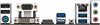 (AM4) (AMD) Gigabyte A520M S2H DDR4 Motherboard — rear view