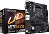 (AM4) (AMD) Gigabyte A520M S2H DDR4 Motherboard — side view