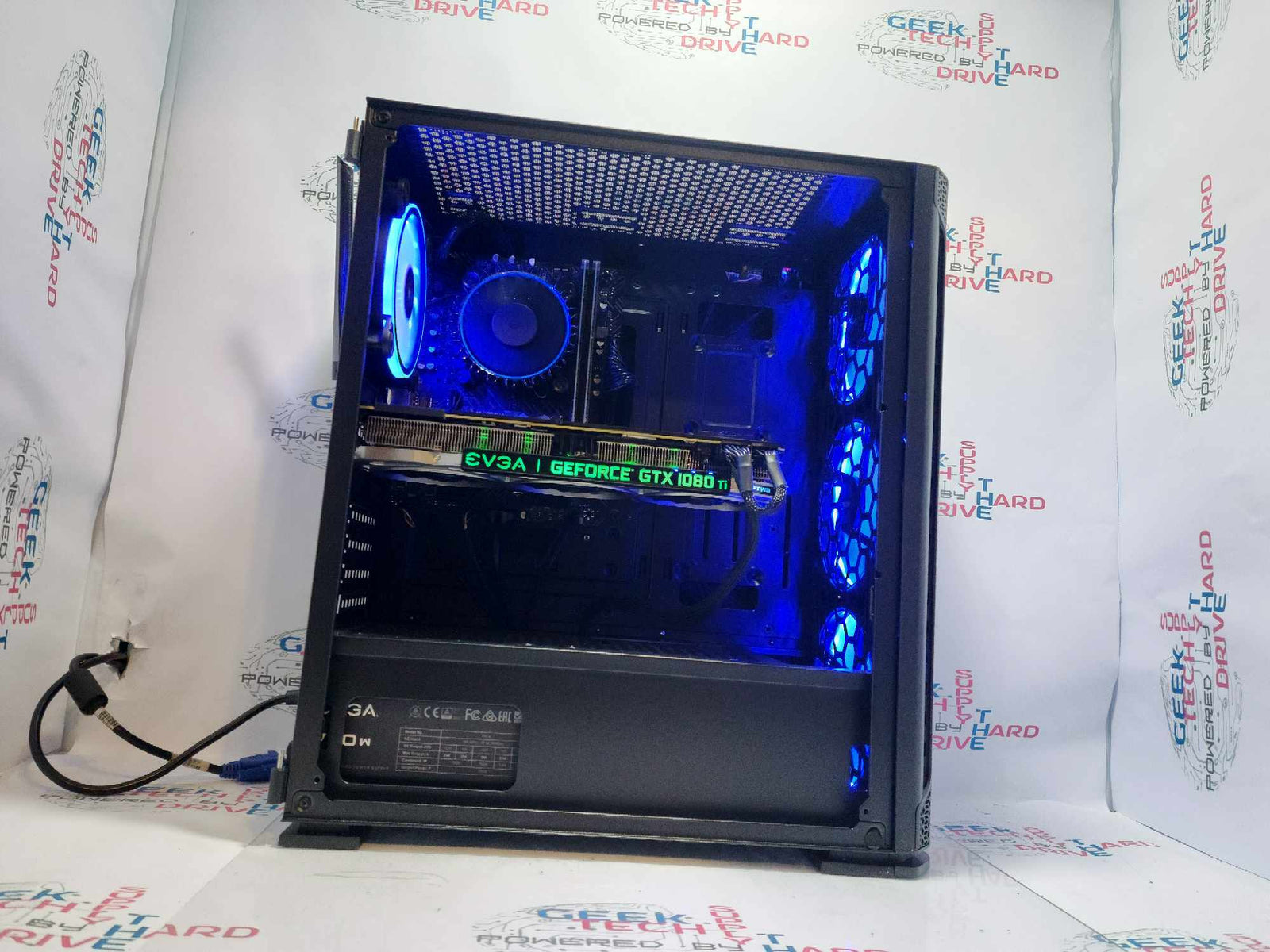 GTech Custom Gaming PC i5-12400 GTX 1080 Ti 1tb NVMe 32GB DDR4 Black F01 - Geek Tech