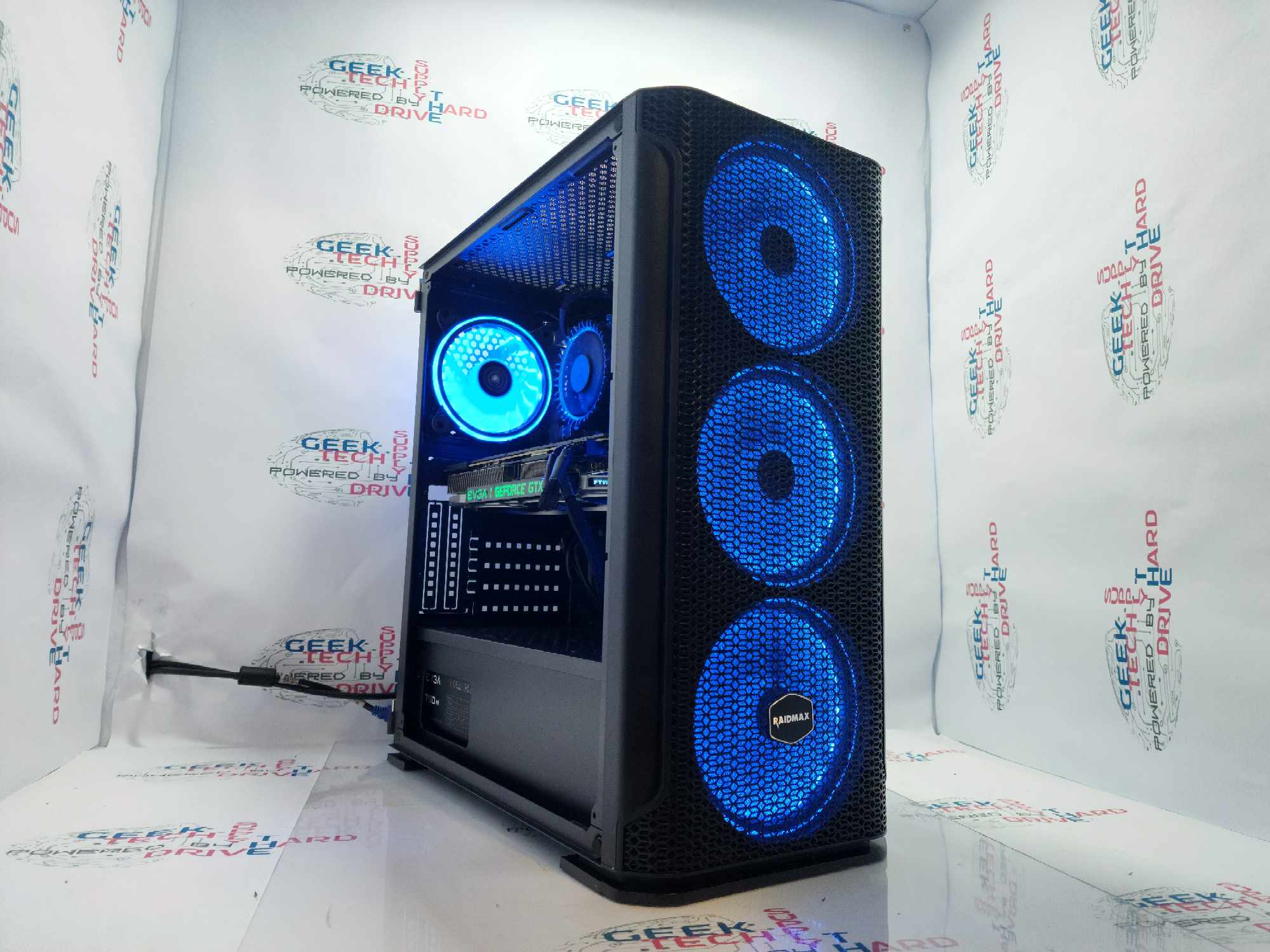 GTech Custom Gaming PC i5-12400 GTX 1080 Ti 1tb NVMe 32GB DDR4 Black F01 - Geek Tech