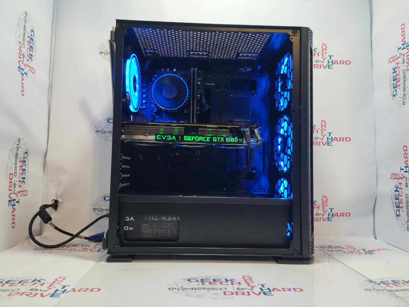 GTech Custom Gaming PC i5-12400 GTX 1080 Ti 1tb NVMe 32GB DDR4 Black F01 - Geek Tech